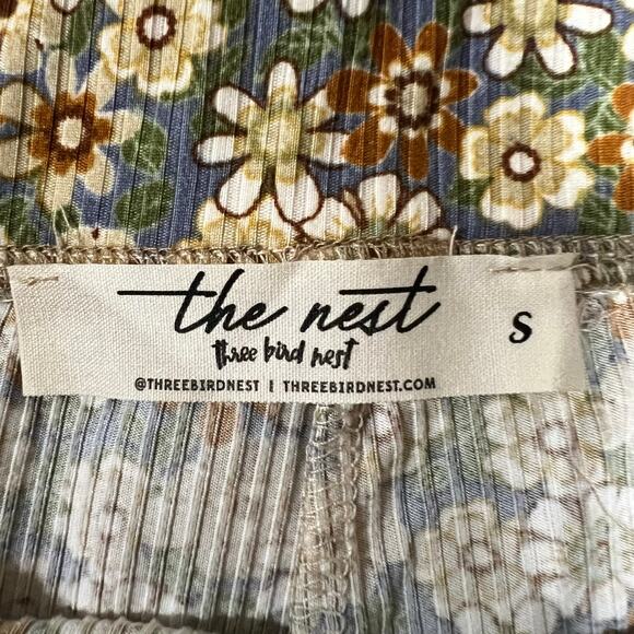 Three Bird Nest, Dream in Flowers Flare Pants - Picture 9 of 11